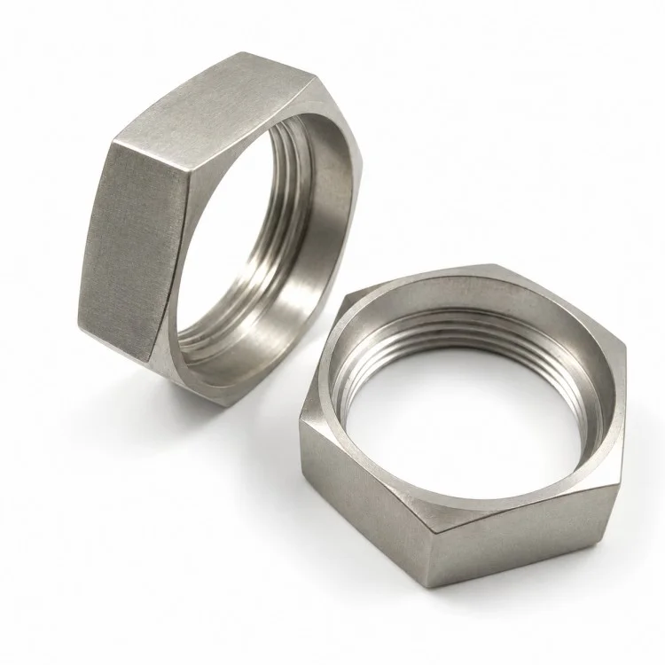 Đai ốc Mứt Hex mỏng được gia công CNC chính xác